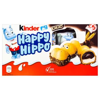 Вафли Kinder Happy Hippo какао-крем 103,5г - купить, цены на - фото 5