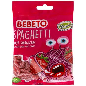 Bebeto Strawberry Spaghetti Chewy Candies 80g - buy, prices for Epicentr FOOD - photo 1