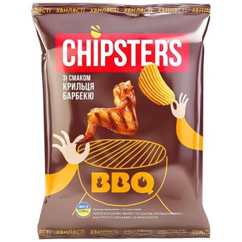 Chipsters BBQ Wings Flavored Wavy Potato Chips 120g - buy, prices for Supermarket "Kharkiv" - photo 3