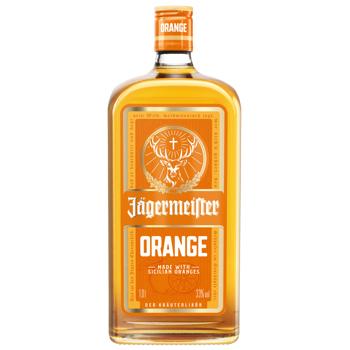 Liqueur Jagermeister orange 33% 1000ml glass bottle Germany - buy, prices for Epicentr FOOD - photo 1