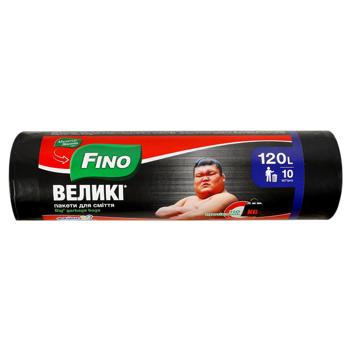 Пакети для сміття Fino Великі 120л 10шт - купити, ціни на Auchan - фото 1