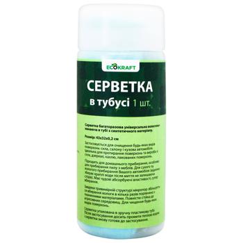 Салфетка Ecokraft в тубусе 1шт - купить, цены на METRO - фото 4