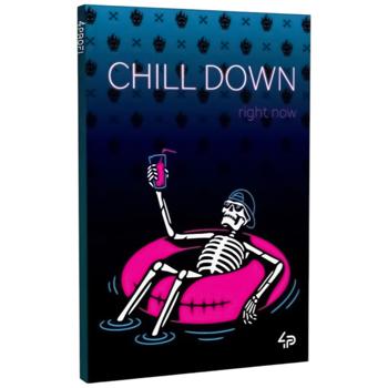 4Profi Skeleton Chill A5 Checkered Notebook 48 Sheets