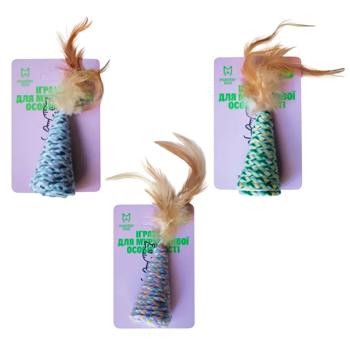 MasterZoo Feather Teaser Cat Toy 14x3cm Color in Assortment