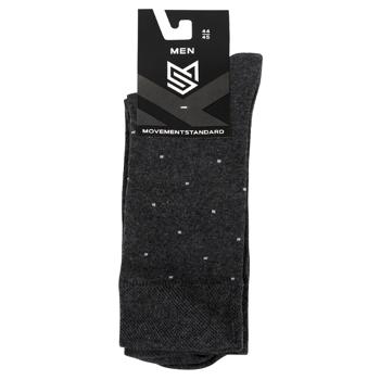Шкарпетки Movement Standard MS M0201S чоловічі р.44-45 темно-сірий меланж