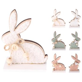 Wooden Rabbit Decoration 10cm in Assortment - buy, prices for COSMOS - photo 1