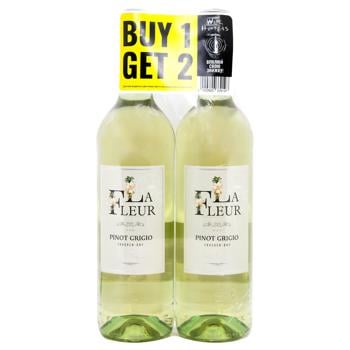 Peter Mertes La Fleur Pinot Grigio White Dry Wine 11% 2х0.75l - buy, prices for ULTRAMARKET - photo 1