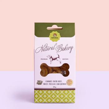 Natural Cookies with Beef, Sweet Potato and Quinoa Dog Snack 100g - buy, prices for NOVUS - photo 2