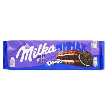 Шоколад молочний Milka зі шматочками печива Oreo 300г - купити, ціни на NOVUS - фото 1