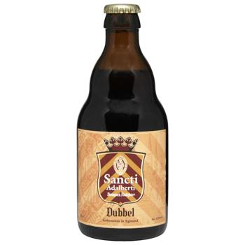 Пиво Sancti Adalberti Dubbel 0,33л скло 6,5% И557 (Нід) - купить, цены на КОСМОС - фото 1