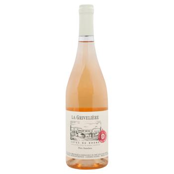 Brotte La Griveliere Cotes Du Rhone Rose Dry Wine 13% 0.75l - buy, prices for MegaMarket - photo 1