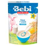Каша молочна Bebi Premium 7 злаків для дітей з 6 місяців 200г