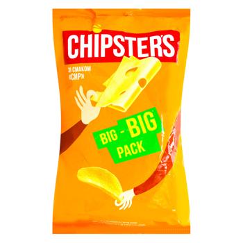 Chipsters Cheese Flavored Potato Chips 160g - buy, prices for Ideal - photo 1