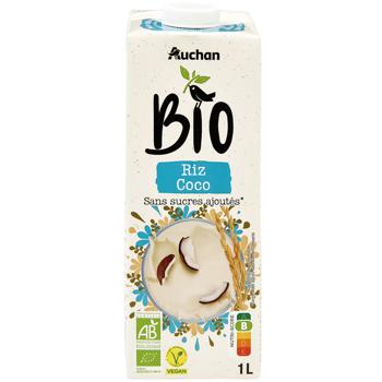 Напій органічний Auchan Bio рис-косос 1л - купити, ціни на Auchan - фото 1