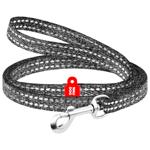 Повідець для собак COLLAR WAUDOG Світловідбиваючий XS - сірий
