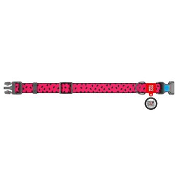 Waudog Nylon Dog Collar with QR Passport S 25-35cm/15mm with Watermelon Pattern - buy, prices for MasterZoo - photo 4