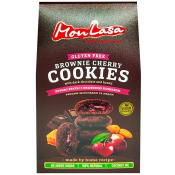 Печиво MonLasa Брауні вишнева начинка без глютену 120г - купити, ціни на Cупермаркет "Харків" - фото 2