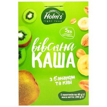 Каша вівсяна Holm's з бананом і ківі 200г - купити, ціни на Восторг - фото 3