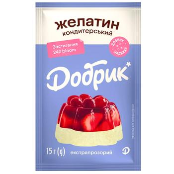 Желатин Добрик 15г - купить, цены на Auchan - фото 1