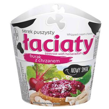 Крем-сыр взбитый Laciaty свекла с хреном 150г - купить, цены на Auchan - фото 1