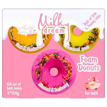 Набір подарунковий Milky Dream Пінні Donuts з бомбочками для ванн