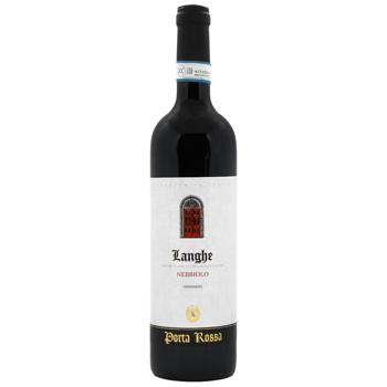 Вино Porta Rossa Langhe Nebbiolo червоне сухе 14% 0,75л - купити, ціни на КОСМОС - фото 1