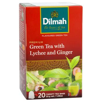 Dilmah Ginger and Lychee Green Tea 20pcs 1.5g - buy, prices for MegaMarket - photo 3