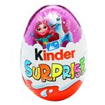 Яйце Kinder Surprise Для дівчат Enchantimals з молочного шоколаду з молочним внутрішнім шаром та іграшкою всередині 20г