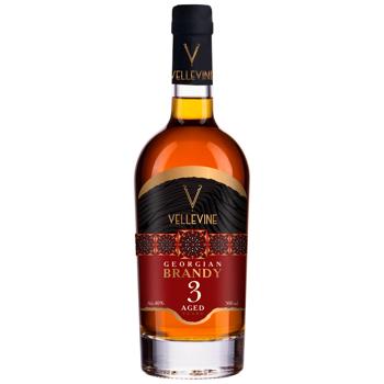 Бренді Vellevine 3 роки 40% 0,5л - купити, ціни на Торба - фото 1