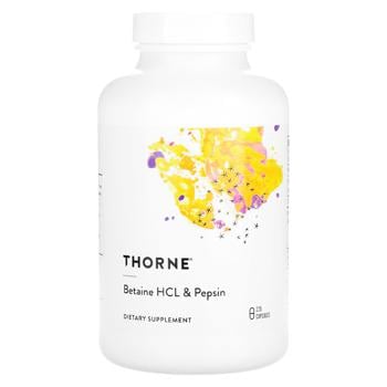 Thorne Research Betaine HCI and Pepsin 225 capsules - buy, prices for Biotus - photo 1