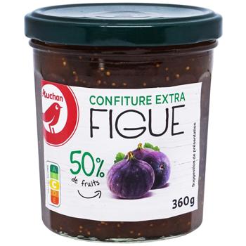 Конфитюр Auchan из инжира 360г - купить, цены на - фото 1