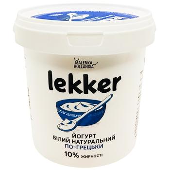 Lekker Greek White Natural Yogurt 10% 1kg