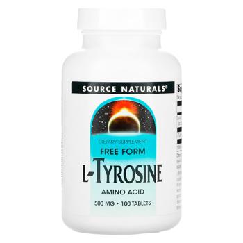 L-тирозин Source Naturals 500мг 100 таблеток - купити, ціни на Біотус - фото 1