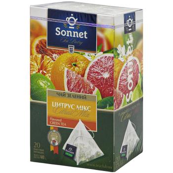 Чай зеленый Sonnet Цитрус микс 2г*20шт