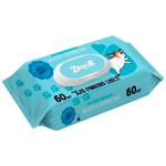 Zeffir For a Clear Conscience Antibacterial Wet Wipes with Flap 60pcs