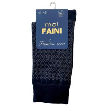 Moi Faini Jacquard Mesh Black Men's Socks Size 42-43 - buy, prices for - photo 1