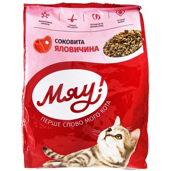 Корм сухий Мяу! з телятиною для дорослих котів 300г - купити, ціни на - фото 3