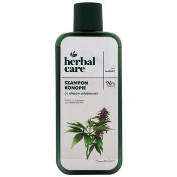 Шампунь для ослабленого волосся Herbal Care Конопляна олія 330мл - купити, ціни на МегаМаркет - фото 1