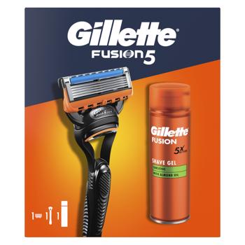 Gillette Fusion5 + Shaving Gel 200ml Gift Set - buy, prices for - photo 3