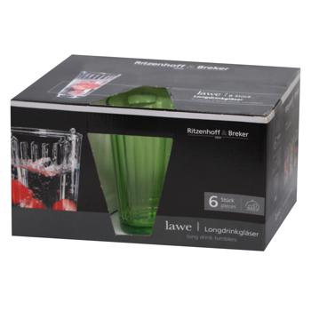 Lawe Green Cocktails Glass 400ml 6pcs - buy, prices for MegaMarket - photo 1