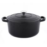 Metro Professional Black Cast Iron Saucepan 28cm