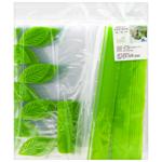Leaf Pattern Set of Zip Bags 18*20cm 25pcs 34372-4 И956