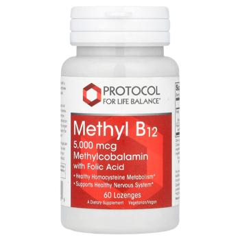 Protocol for Life Balance Methyl B-12 Vitamin B12 5000mcg 60 lozenges - buy, prices for Biotus - photo 1