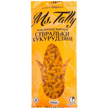 Макарони Мс Теллі 300г спіральки кукурудзяні без глютену - купить, цены на Cупермаркет "Харьков" - фото 1
