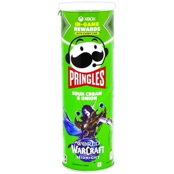 Чипсы Pringles картофельные со вкусом сметаны и лука 165г - купить, цены на Чудо Маркет - фото 3