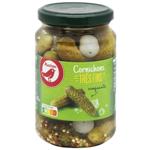 Auchan Crispy Gherkins 370ml