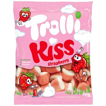 Цукерки Trolli Kiss Strawberry желейні 150г - купити, ціни на Auchan - фото 1