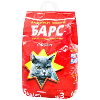 Bars №3 Standard Bentonite Cat Litter with Aroma 5kg - buy, prices for MegaMarket - photo 1