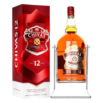 Виски Chivas Regal 12 лет 40% 4,5л в подарочной упаковке - купить, цены на КОСМОС - фото 1