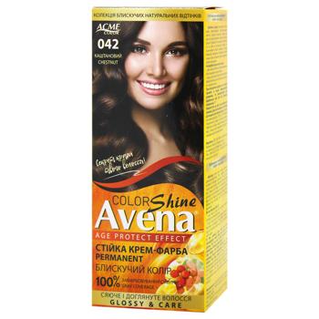 Avena Shine Cream Chestnut Hair Dye 042